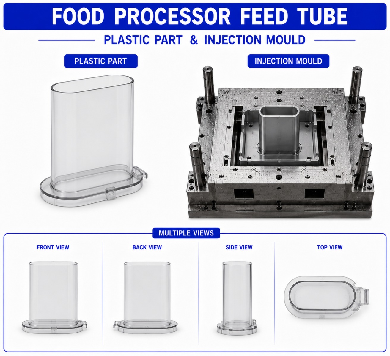 Food Processor Plastic Feed Tube Mould and Moulding Services